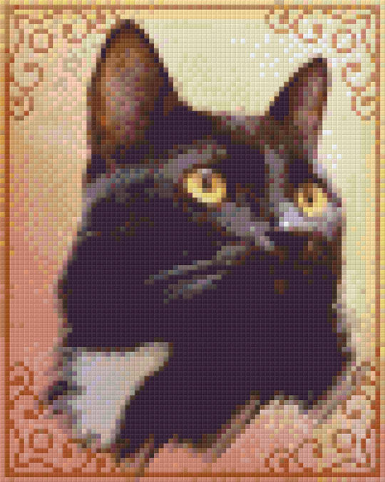 Maurice The Cat Four [4] Baseplate PixelHobby Mini-mosaic Art Kit